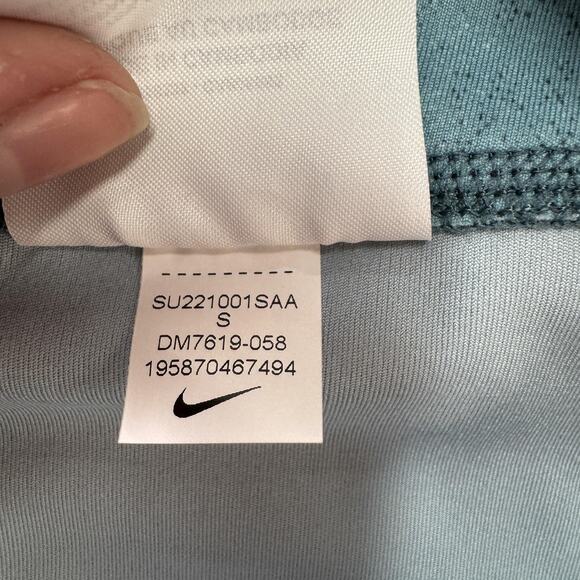 Nike Dri-FIT Leggings Womens Small Blue Tie Dye One Luxe Mid Rise Athletic Pants - Picture 5 of 8